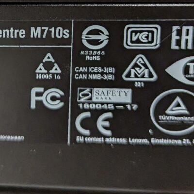 Unité centrale de marque LENOVO modèles Thinkcentre M72 , M73, M700 ou M710, core i3, 512 G de DD. 14 unités. Vendu à l’unité avec faculté de réunion.