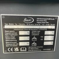 Chariot élévateur électrique neuf de marque Baoli modèle KBE 20N . 2 000 kg. Hauteur de levée: Mat Triplex de 4700 mm. Cabine complète. Batterie neuve. Chargeur de batterie neuf. B16091L01176 – Image 5