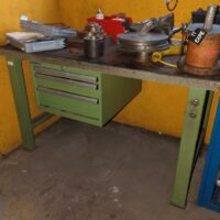 Etabli de marque Lista avec caisson à trois tiroirs. 88 x 150 x 80 cm. – Image 2