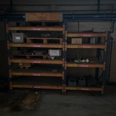 Rack à palettes 270 x 210 x 80 cm.