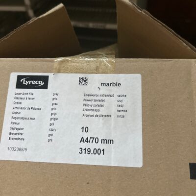 Lot 6 cartons 10 Classeurs gris anneaux 45 dos 75