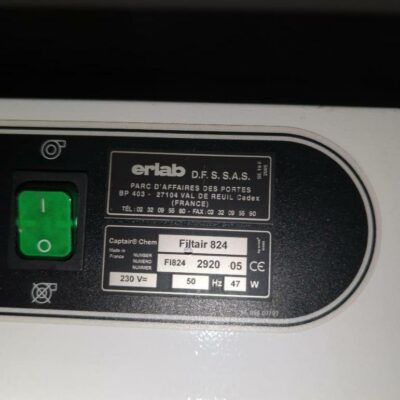 Armoire filtre d’échappement de marque Erlab modèle Captair Filtair 824