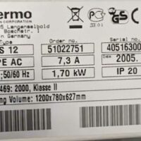 Poste de sécurité microbiologique (PSM) type II de marque THERMO modèle Hera Safe KS12. Localisation : 1L24B – Image 2