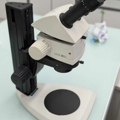 Microscope de marque LEICA Stéréo M60. Localisation : 1L11