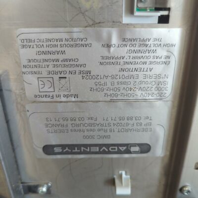 Plaque à induction de marque Adventys modèle BMIC 3000. (Belgrand 6e)
