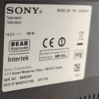 Téléviseur 55 pouces de marque Sony modèle 55XE9001. Vendu avec son pied à roulettes de marque Vogel. rdc – Image 3