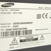 Téléviseur 55 pouces de marque Samsung modèle UE55C6000. (vendu sans pied). 2eme – Image 2