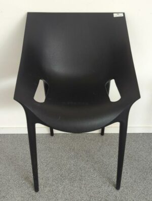 Fauteuil design Philip Stark modèle Dr.Yes édition Kartell en polypropylène noir. 80 x 55 x 55 cm. 25 unités. Vendu à l'unité avec faculté de réunion Localisation : : salle réunion -2, -2 vestiaire
