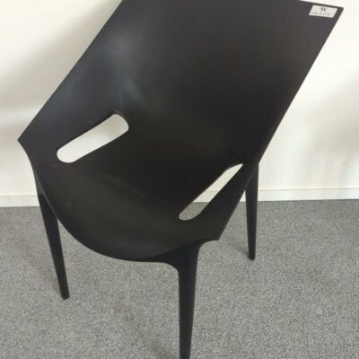 Fauteuil design Philip Stark modèle Dr.Yes édition Kartell en polypropylène noir. 80 x 55 x 55 cm. 25 unités. Vendu à l’unité avec faculté de réunion Localisation : : salle réunion -2, -2 vestiaire