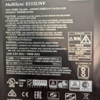 Moniteur 55 pouces de marque NEC modèle Multisync X55UNV. 3 unités. Vendu à l'unité avec faculté de réunion. Localisation : 3 est. – Image 3