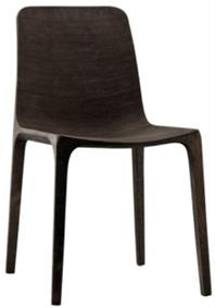 Chaise design Odo Fioravanti modèle Frida édition Pedrali en bois couleur wenge. (usures). 80 x 45 x 53 cm. 35 unités. Vendu à l'unité avec faculté de réunion. Localisation : 5 avenue Kleber - 75116 Paris