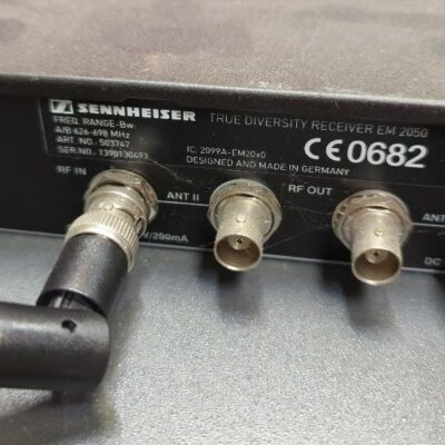 Récepteur de marque Sennheiser modèle True Diversity EM2050. Localisation : 10 rue du Ballon – 93160 Noisy-le-Grand