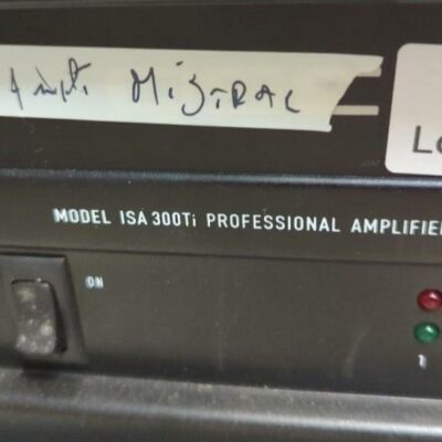Amplificateur de marque QSC modèle ISA300Ti. Localisation : 10 rue du Ballon – 93160 Noisy-le-Grand