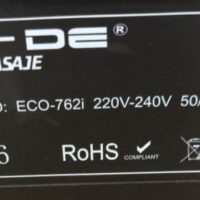 Fauteuil de massage de marque ECO-DE modèle 762i. (dossier abîmé, fonctionnel). (SS bat A salle Zen) – Image 4