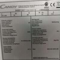 Réfrigérateur combiné congélateur de marque Candy modèle Crds5142w. Capacité 204 litres. 142 x 55 x 57 cm. (SS bat A) – Image 3