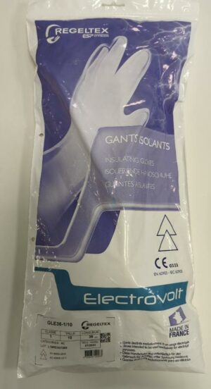 Environ 20 paires de gants isolants dont: classe 1 taille 10, classe 2 taille 10, classe 2 taille 8, classe 1 taille 8, classe 1 taille 9, classe 0 taille 11 (RDC bat A salle Etaples)