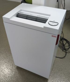 Destructeur de documents de marque Idéal modèle 2445CC. 62 x 40 x 30 cm. 3 unités. Vendu à l'unité avec faculté de réunion. (bat A : 2 / bat B : 1)