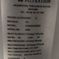 Sécheur de marque Walker Filtration modèle pd055fdr07. (SS bat A local 7) – Image 2