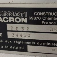 Perceuse colonne de marque Cincinnati modèle Milacron PC32. (bat B) – Image 4