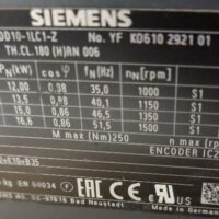 Moteur électrique Siemens (voir détails sur photos). (bat B) – Image 2